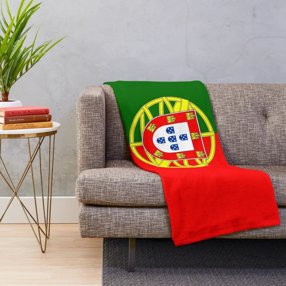 Portugal flag plush blanket