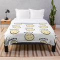 Soft and snuggly potato ball character design plush blanket
