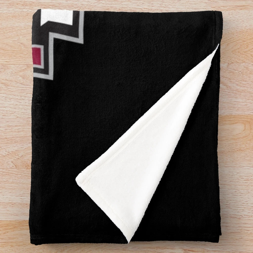 Potsdam college team logo plush blanket