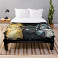 Power of Three Plush Blanket with Warrior Cats Imagery