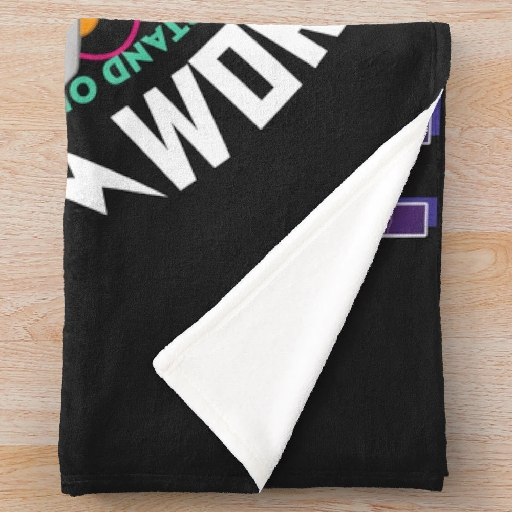 Soft and plush POWERLINE-themed blanket for home decor and comfort