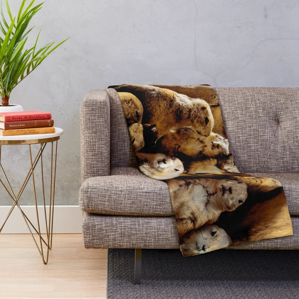 Soft and plush prairie dog blanket