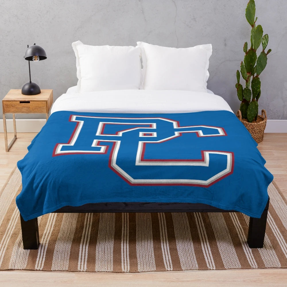 Presbyterian Blue Hose Plush Blanket for Basketball and Baseball Fans