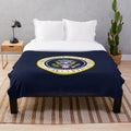 Plush blanket featuring the seal of the President of the United States