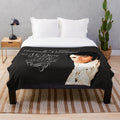 Pride and Prejudice themed plush blanket featuring a Mr. Darcy quote