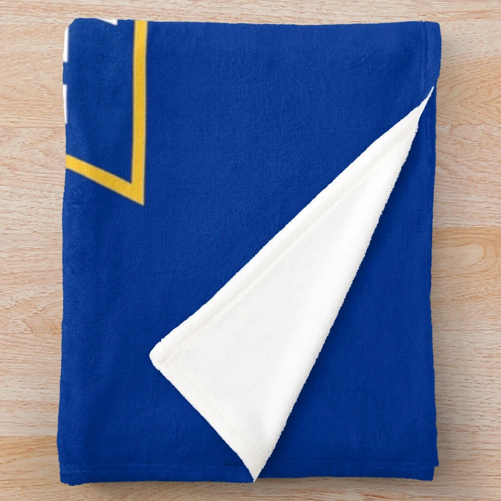 Pride-inspired plush blanket with college logo