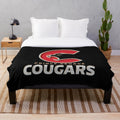 Prince George Cougars inspired plush blanket