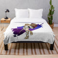 A soft and plush blanket featuring the iconic She-Ra character Princess Adora