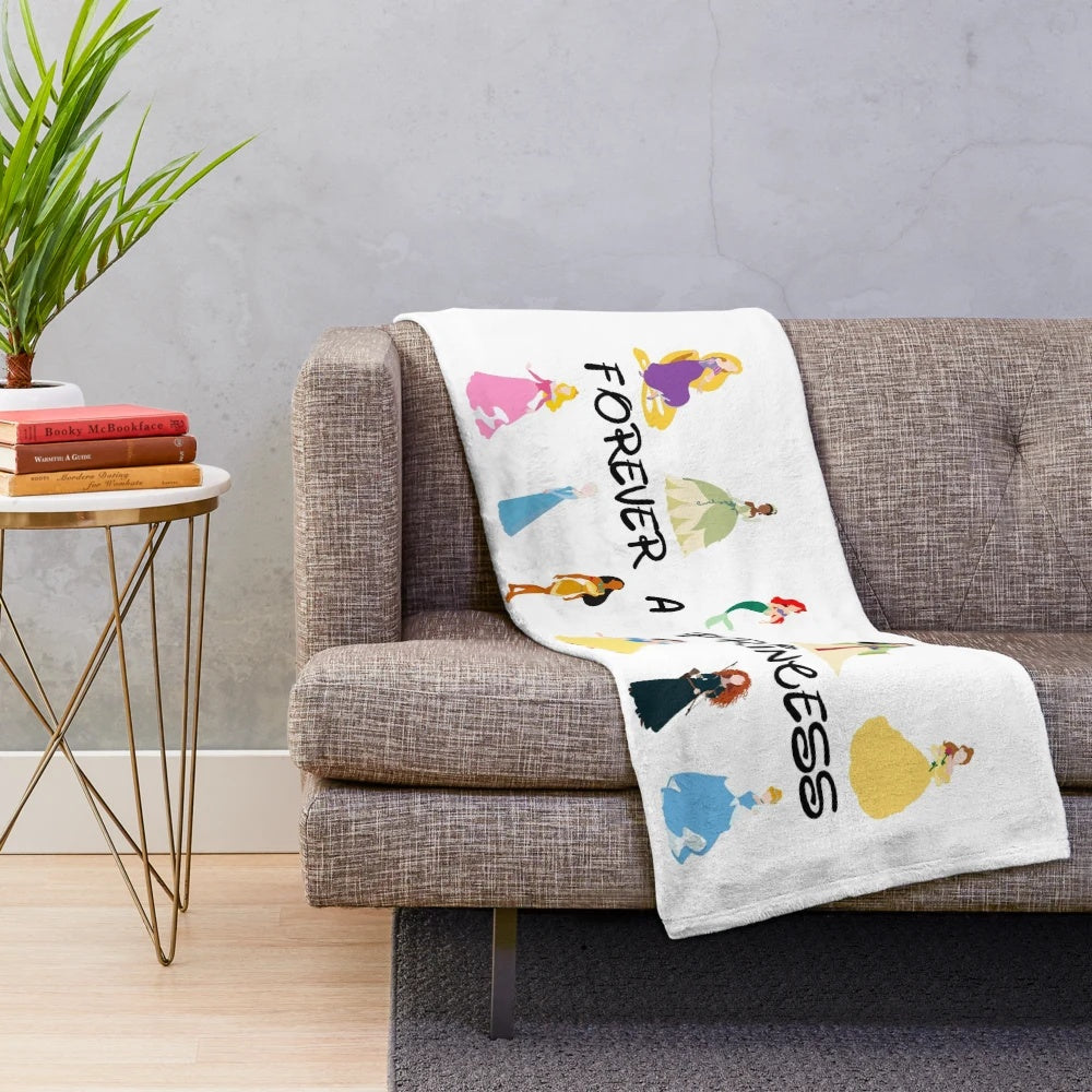 Soft and snuggly princess-themed plush blanket
