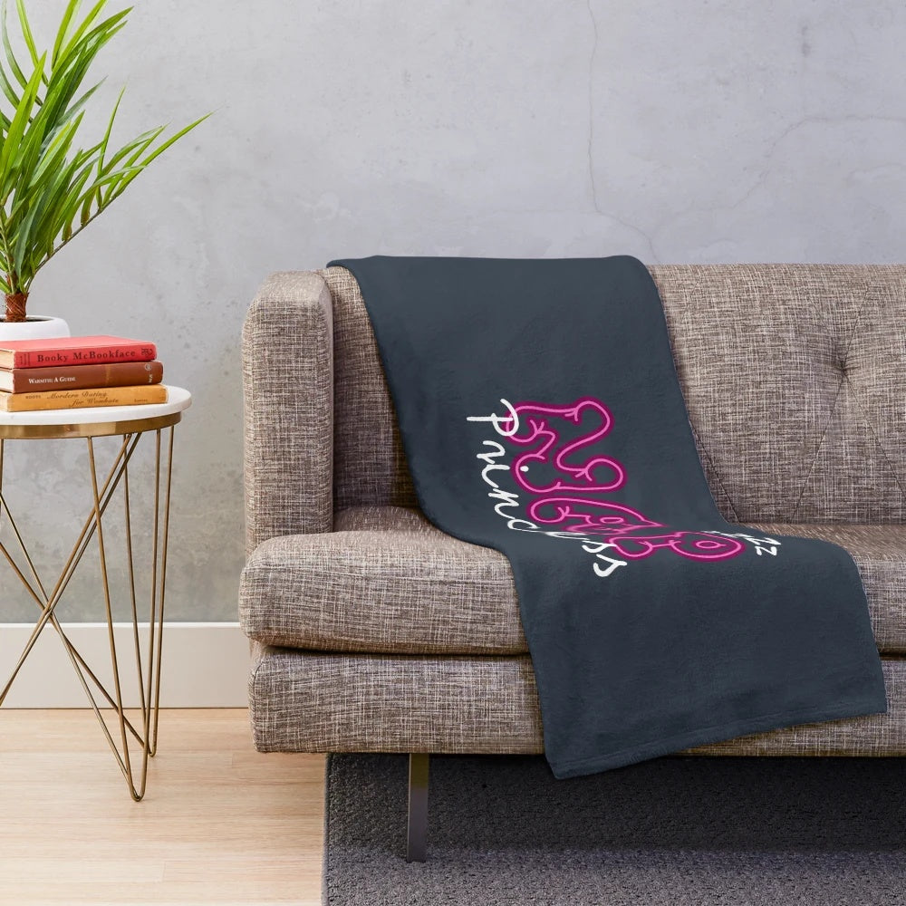 Plush princess-themed blanket for napping and relaxation
