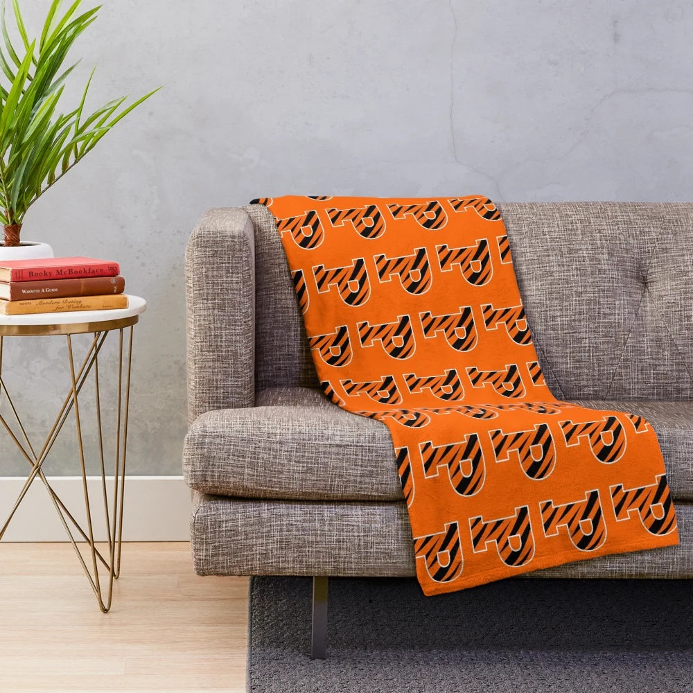 Princeton Tigers Logo Printed on a Soft Plush Blanket