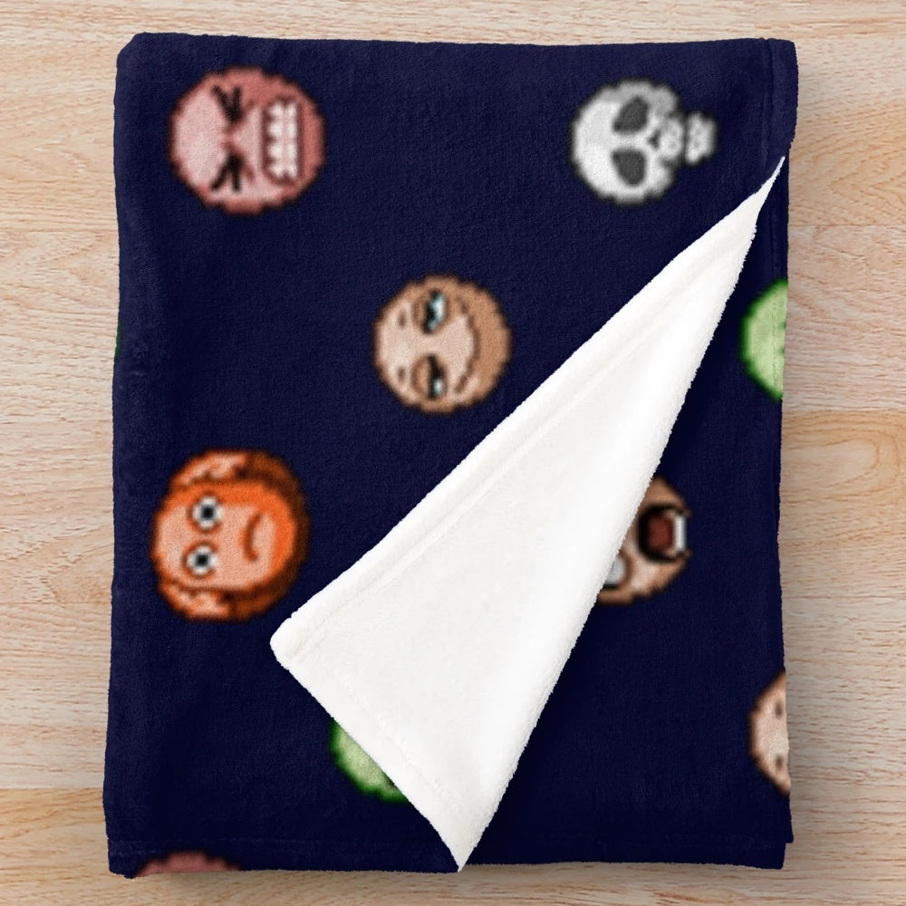 Project Zomboid Moodle Pattern Plush Blanket