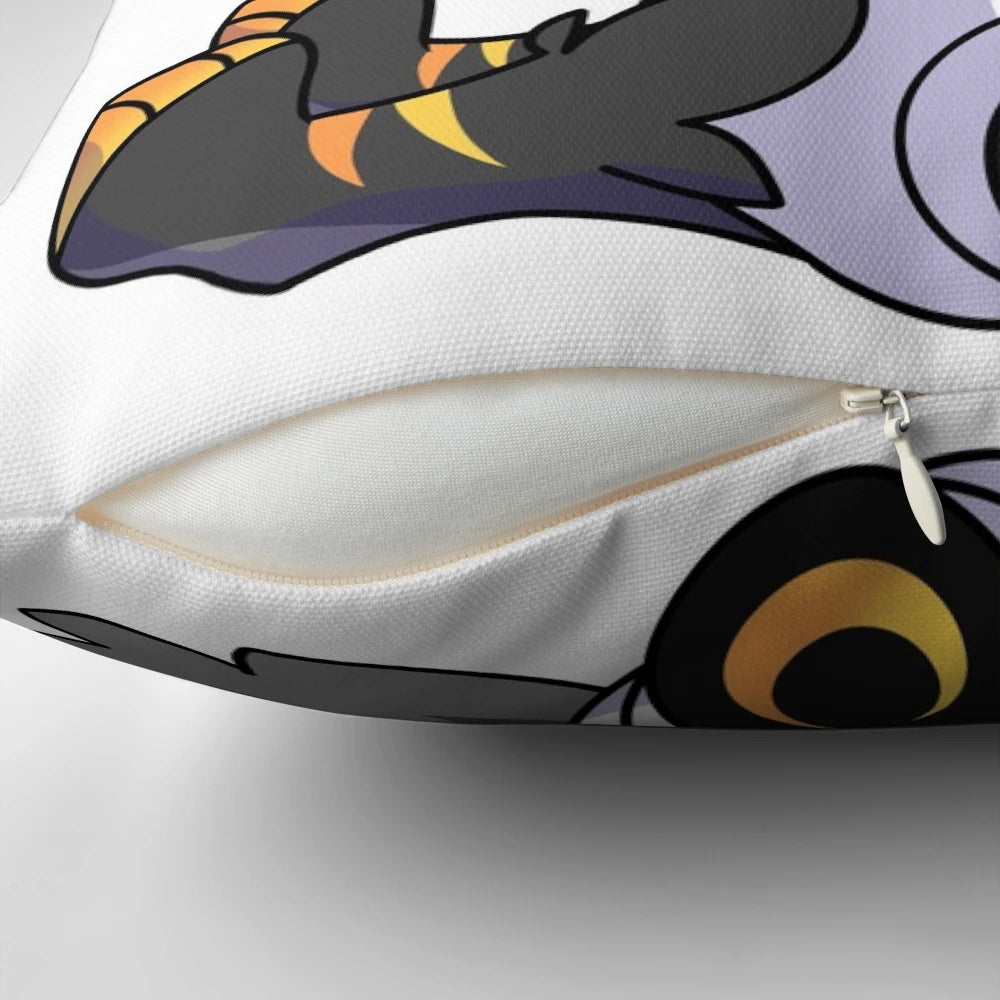 A soft, plush pillow featuring a Protogen character, an anthropomorphic animal design.
