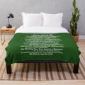 Psych TV Show Gus Plush Blanket with Funny Quotes