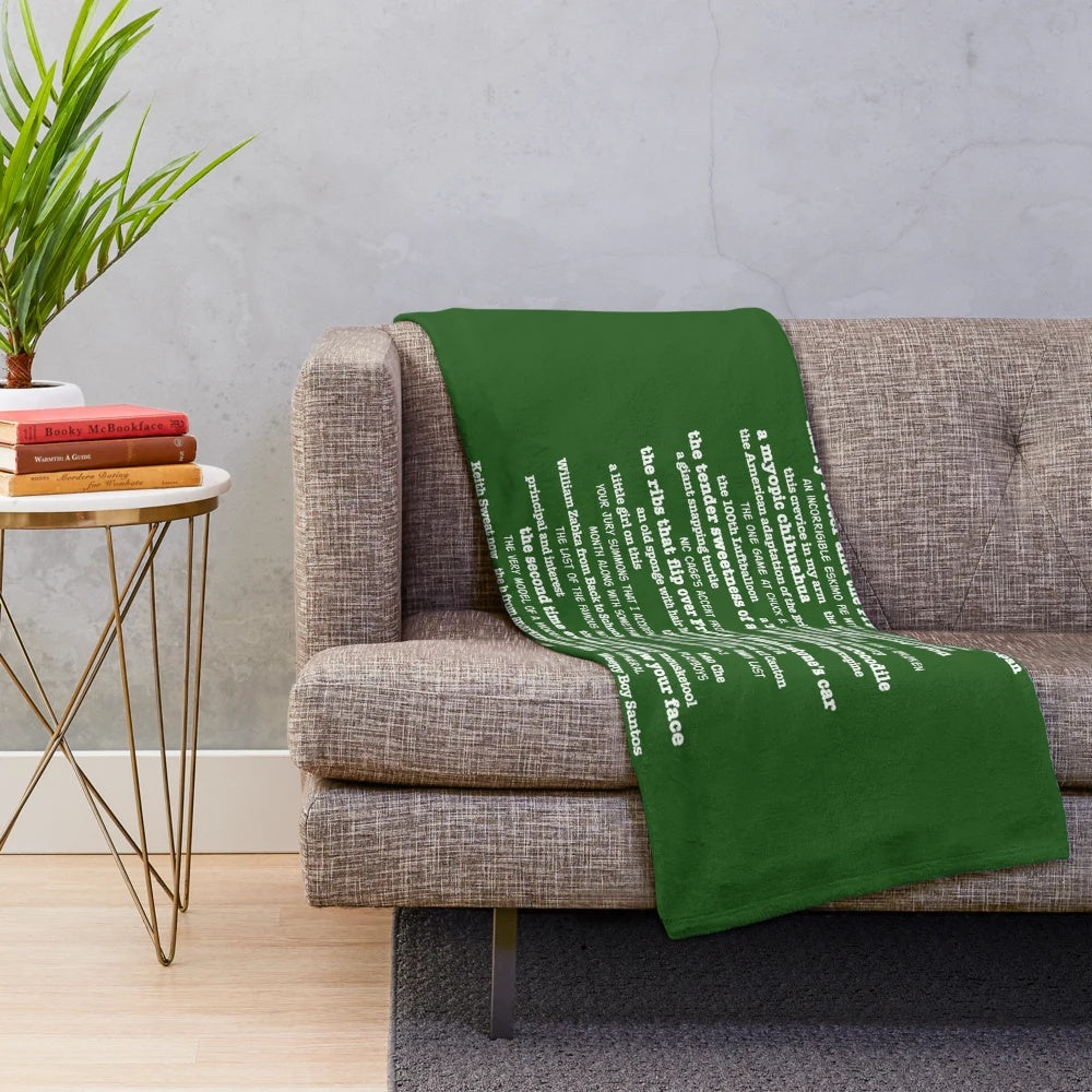 Psych TV Show Gus Plush Blanket with Funny Quotes