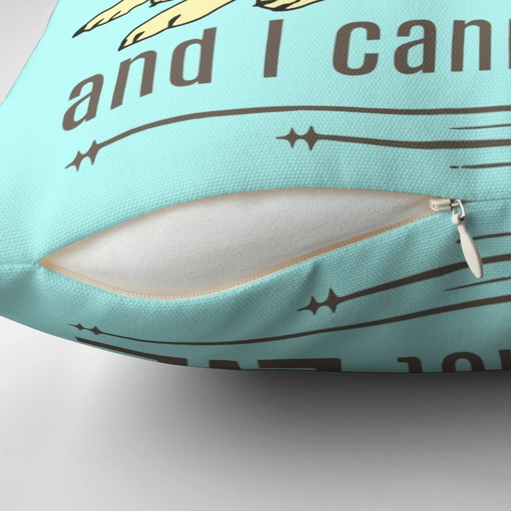 Soft and comfy pug-themed decorative pillow with humorous "I like big pugs" text.