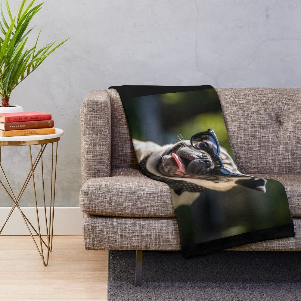 Pug Plush Blanket for Pug Lovers