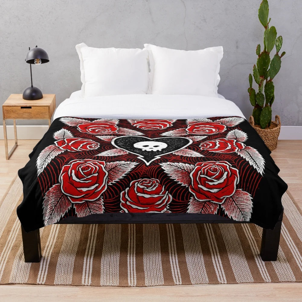 Alkaline Trio inspired plush blanket