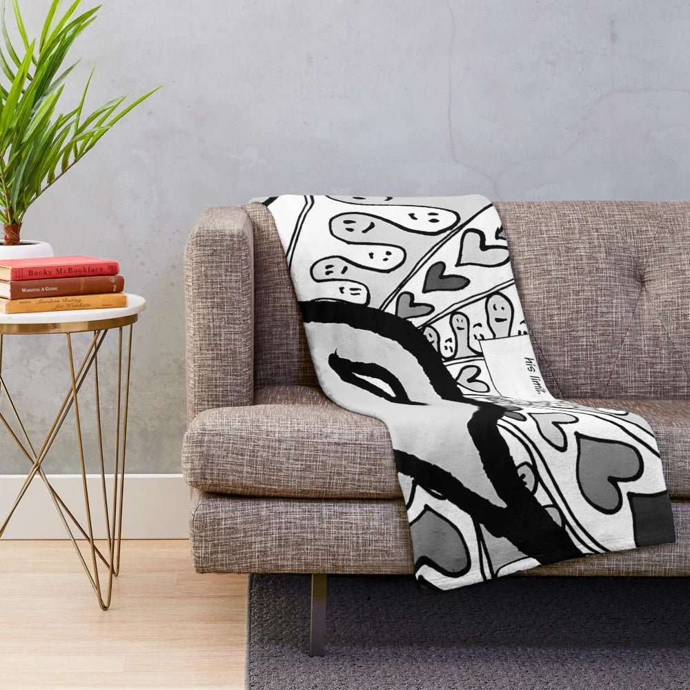 Soft and cuddly punpun plush blanket featuring the iconic bird character from the manga Oyasumi Punpun