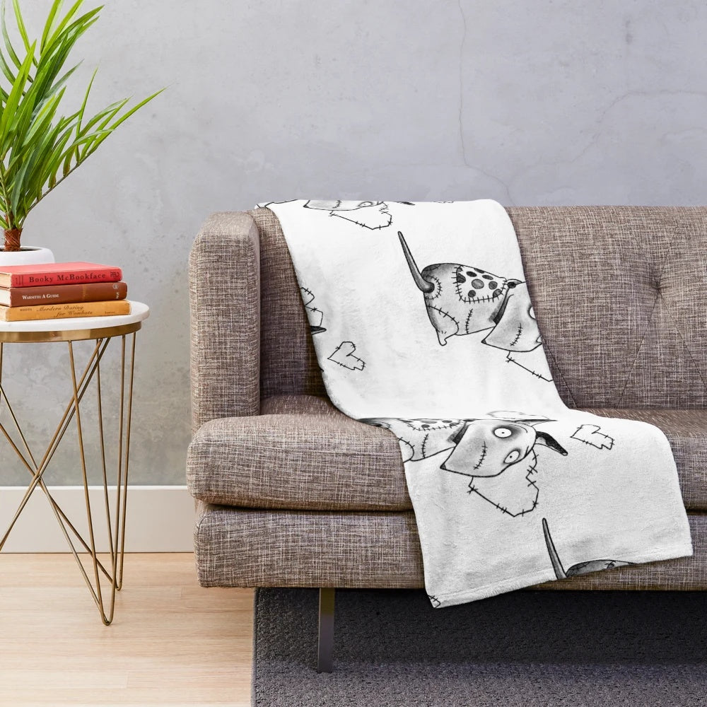 Soft and snuggly plush blanket for dogs