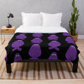 Purple plush blanket featuring iconic McDonald's cartoon character