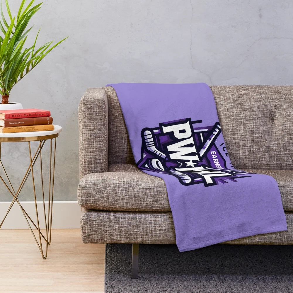 PWHL-inspired plush blanket for women's hockey enthusiasts