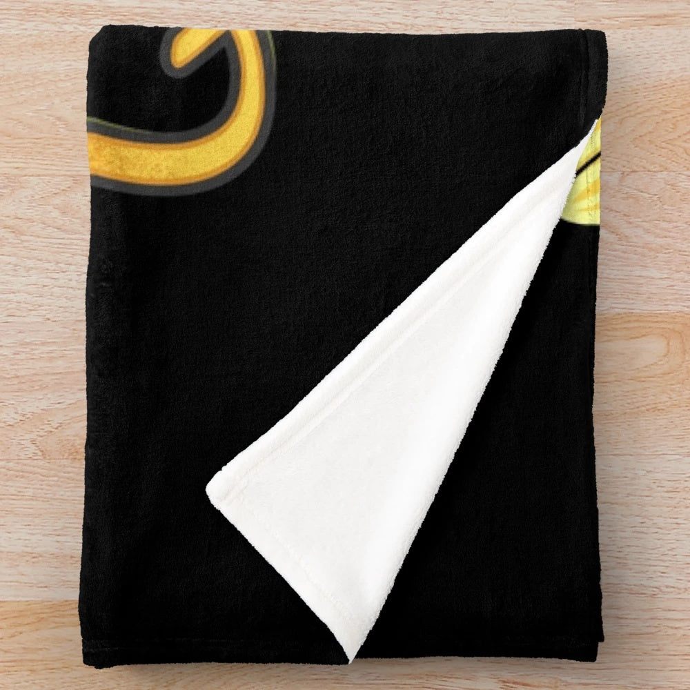 Queen Bee Plush Blanket with Bumblebee Design