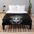 Queen Idia inspired black plush blanket