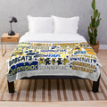 Quinnipiac University Bobcats plush blanket with soft, cozy material