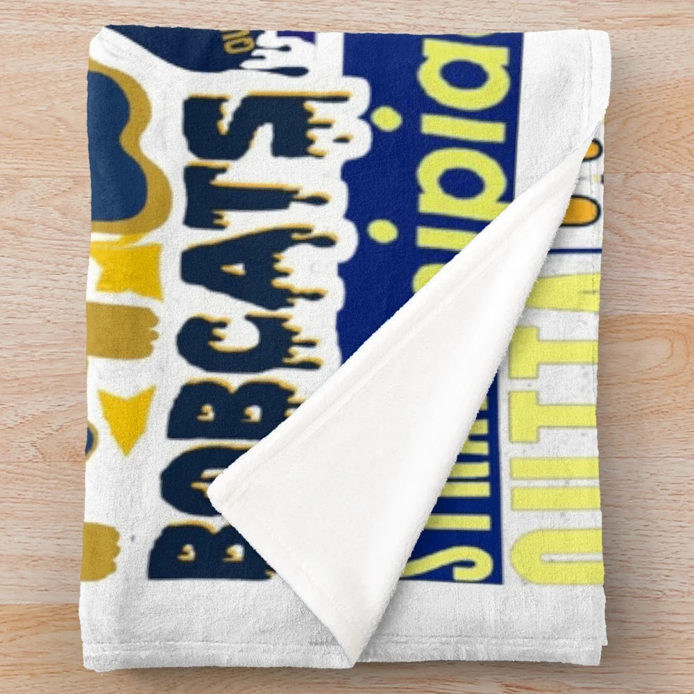 Quinnipiac University Bobcats plush blanket with soft, cozy material