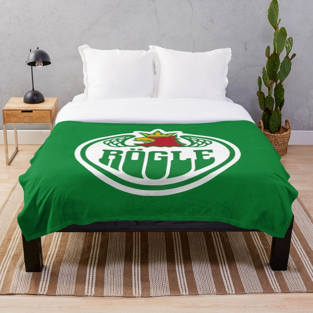 Rögle BK plush blanket for ice hockey fans
