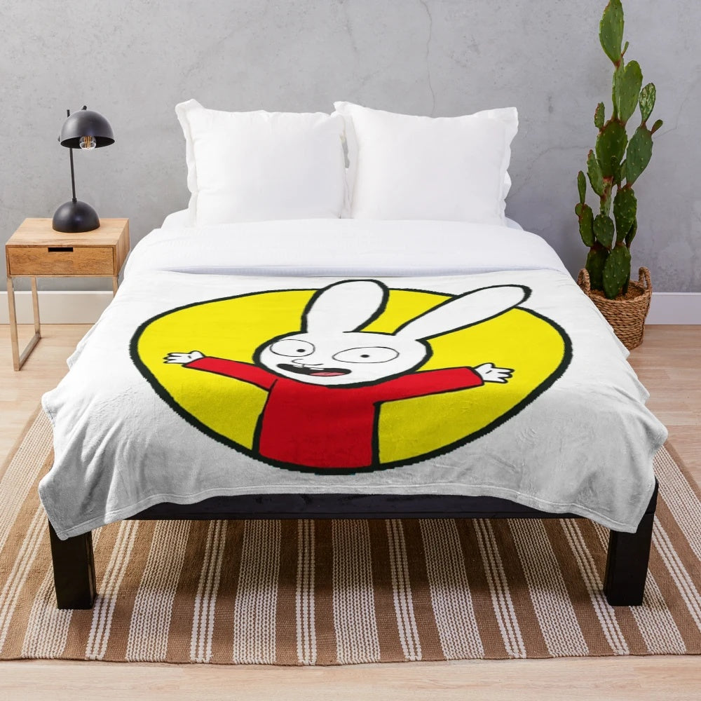 Soft and Adorable Rabbit Plush Blanket