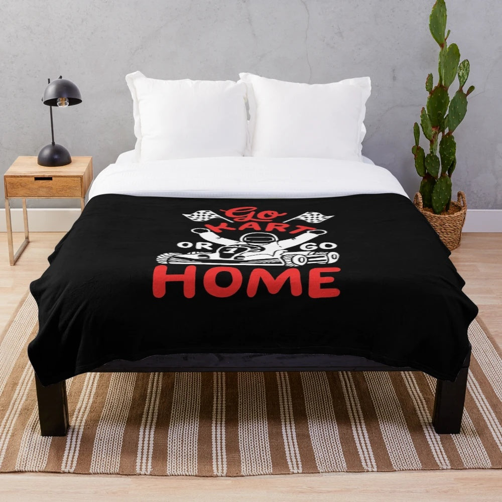 Go Karting Plush Blanket