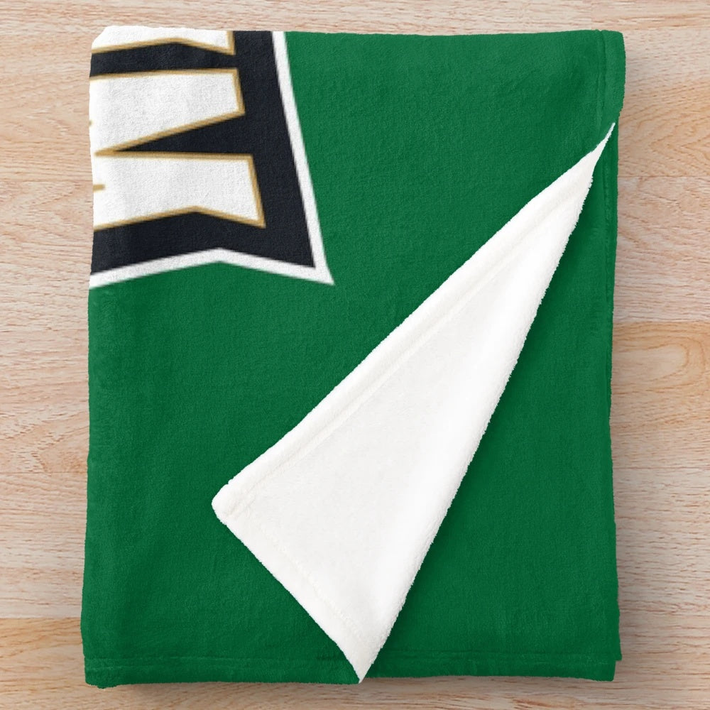 Raiders-themed plush blanket with team logo
