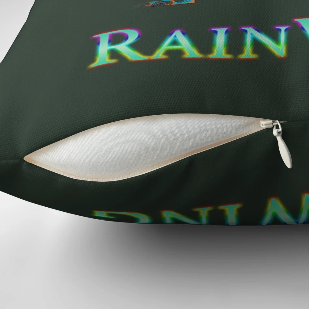 Soft and plush rainwing dragon pillow inspired by the Wings of Fire fantasy book series