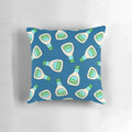 Blue ranch-themed decorative pillow with a little arrow design