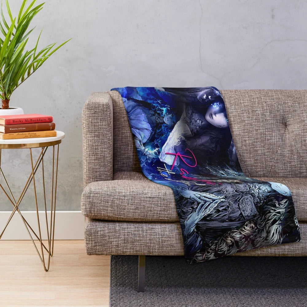 Ranni the Witch plush blanket featuring the mysterious Elden Ring character