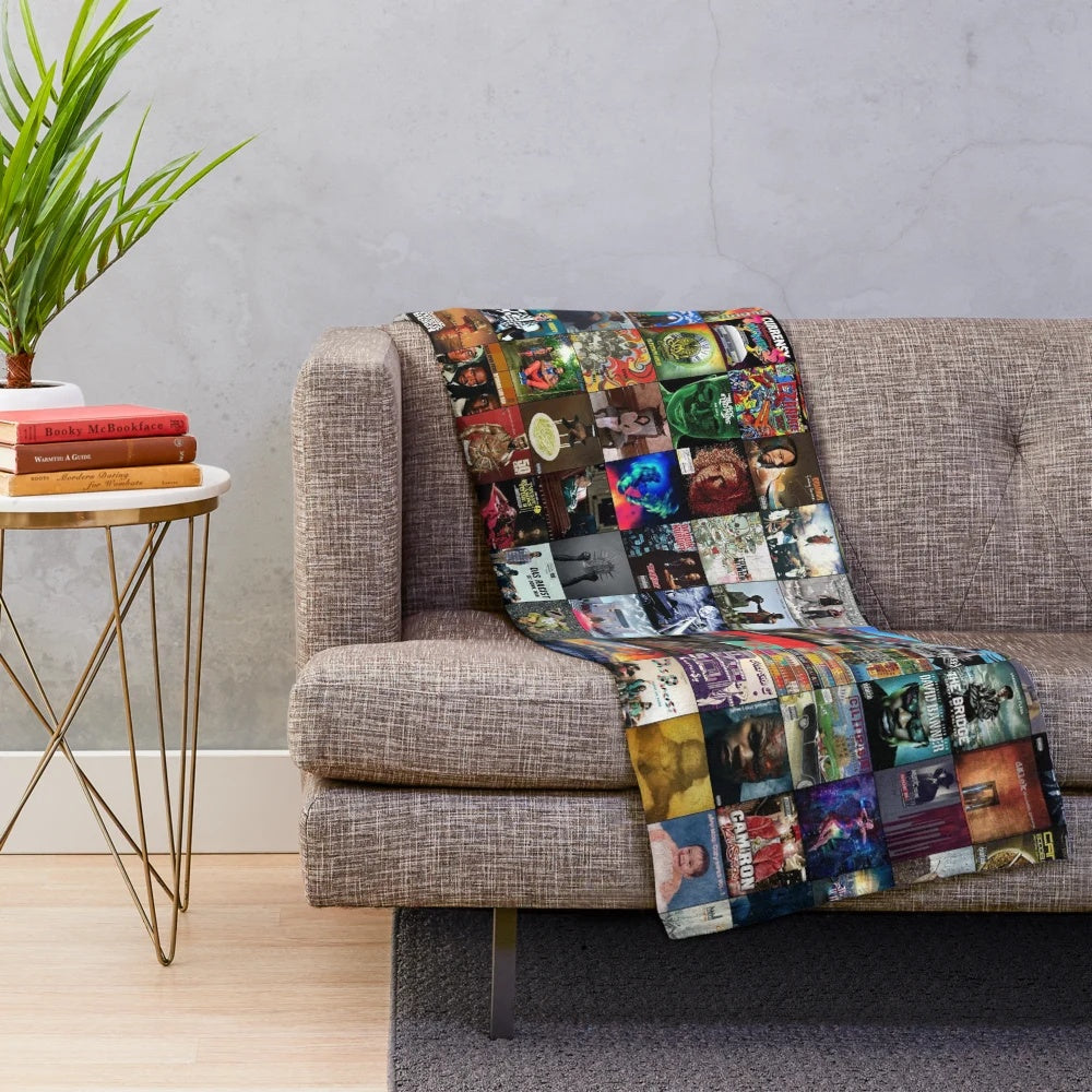 Rap music albums plush blanket for cozy home decor