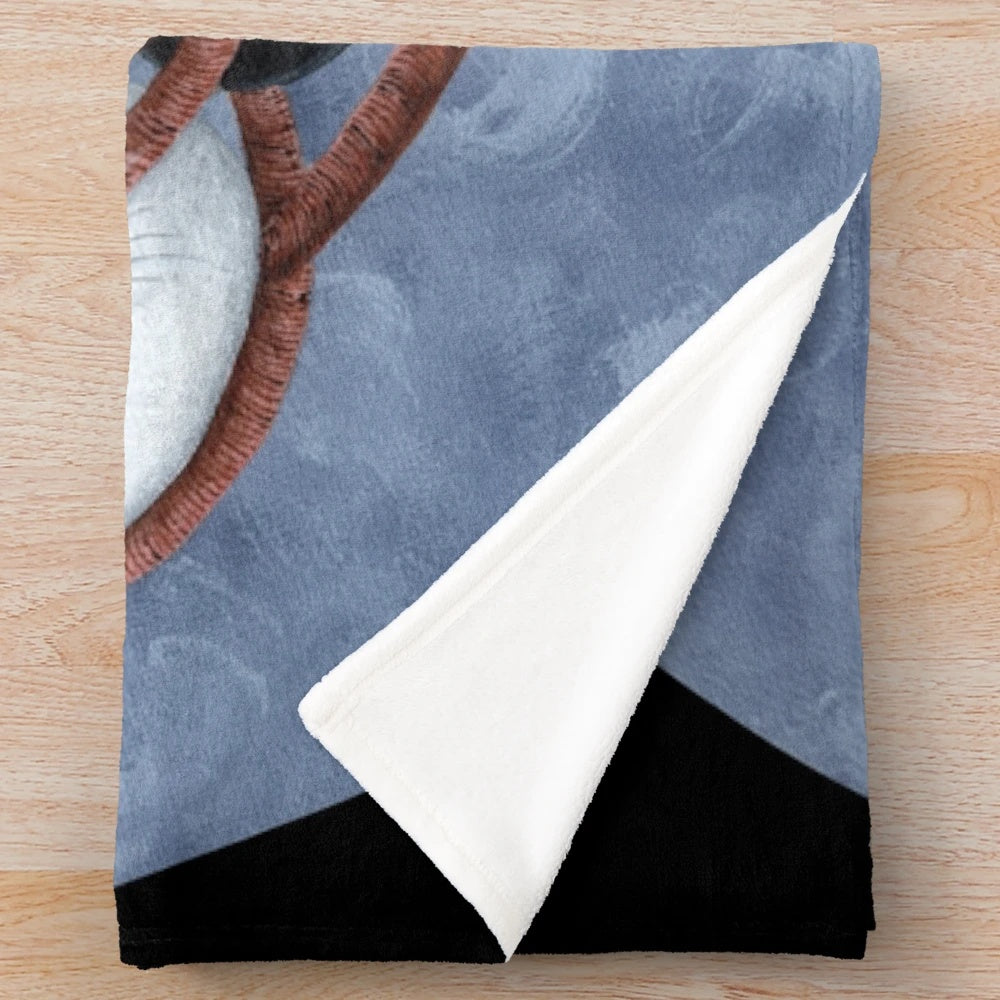 Soft and cuddly plush blanket featuring a pile of adorable rats