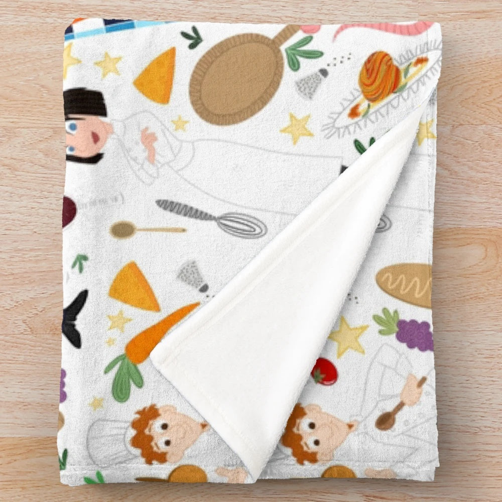 Ratatouille-inspired plush blanket with "Your Only Limit Is Your Soul" design