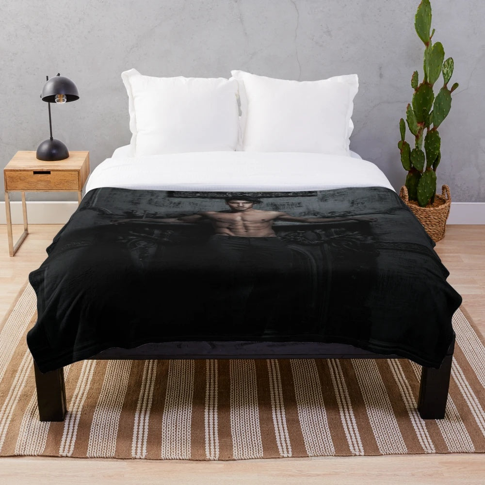 Soft and plush RATH-inspired blanket for dark romance fans