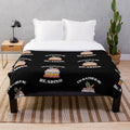 Plush blanket with "I'd Rather Be Reading" design, great gift for book lovers