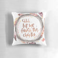 Soft, plush reading pillow with the text "Shhh, let me finish this chapter" for book lovers and avid readers.
