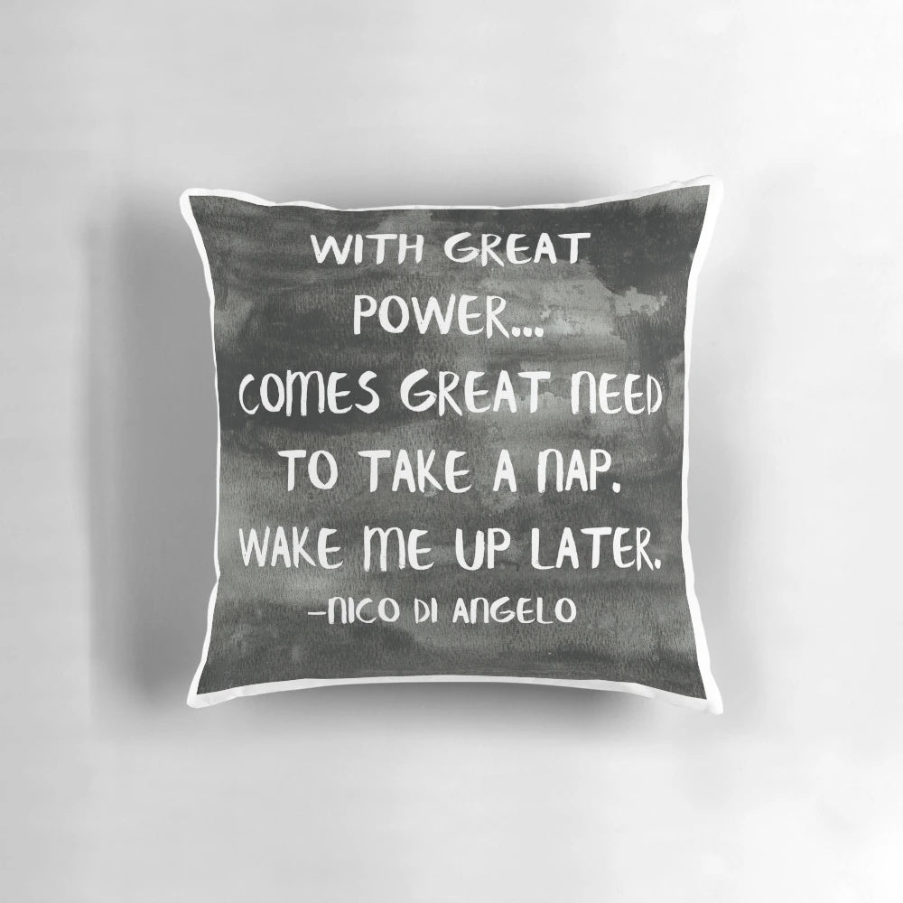 A plush and comfortable pillow with a literary-inspired design, perfect for avid readers.