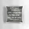 A plush and comfortable pillow with a literary-inspired design, perfect for avid readers.