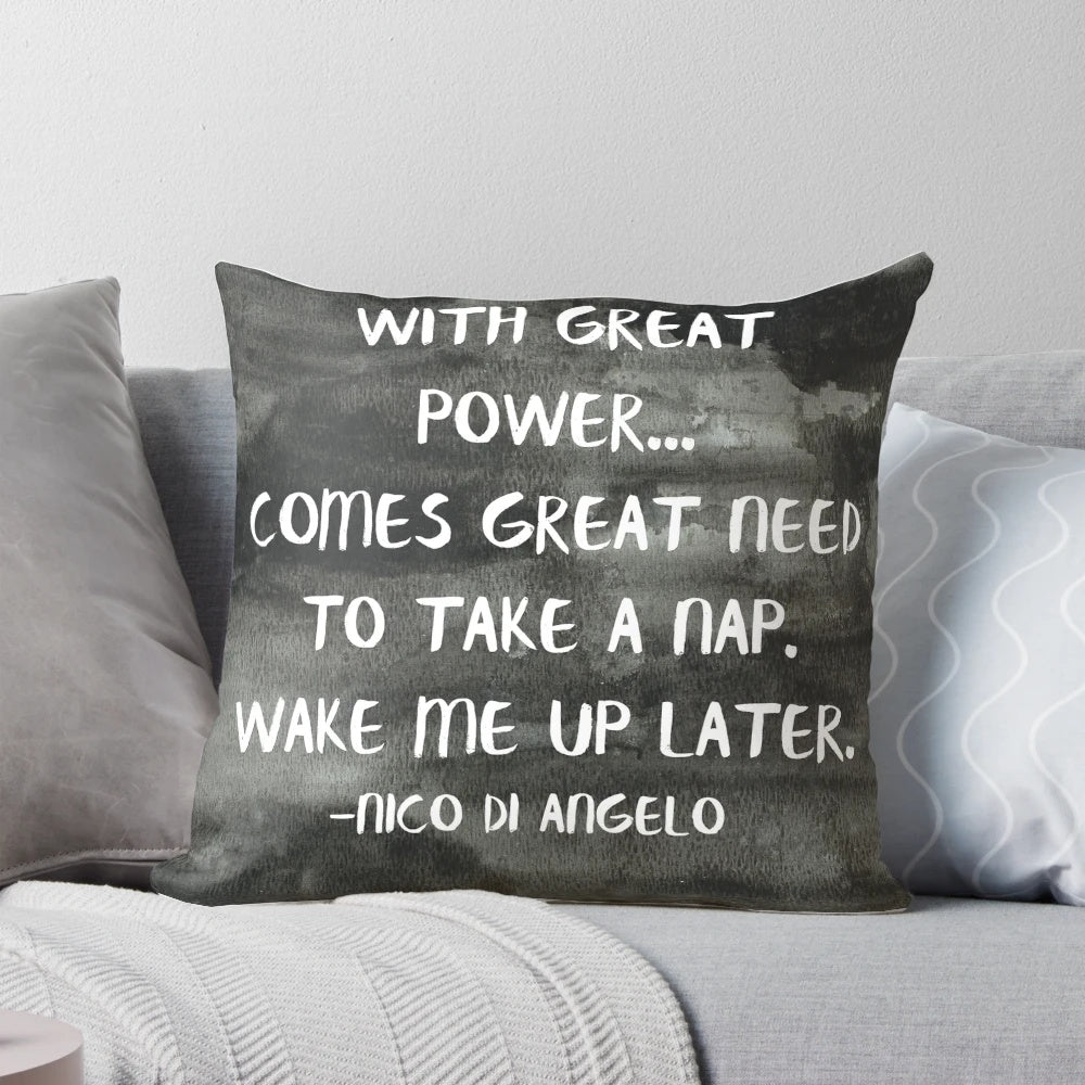 A plush and comfortable pillow with a literary-inspired design, perfect for avid readers.