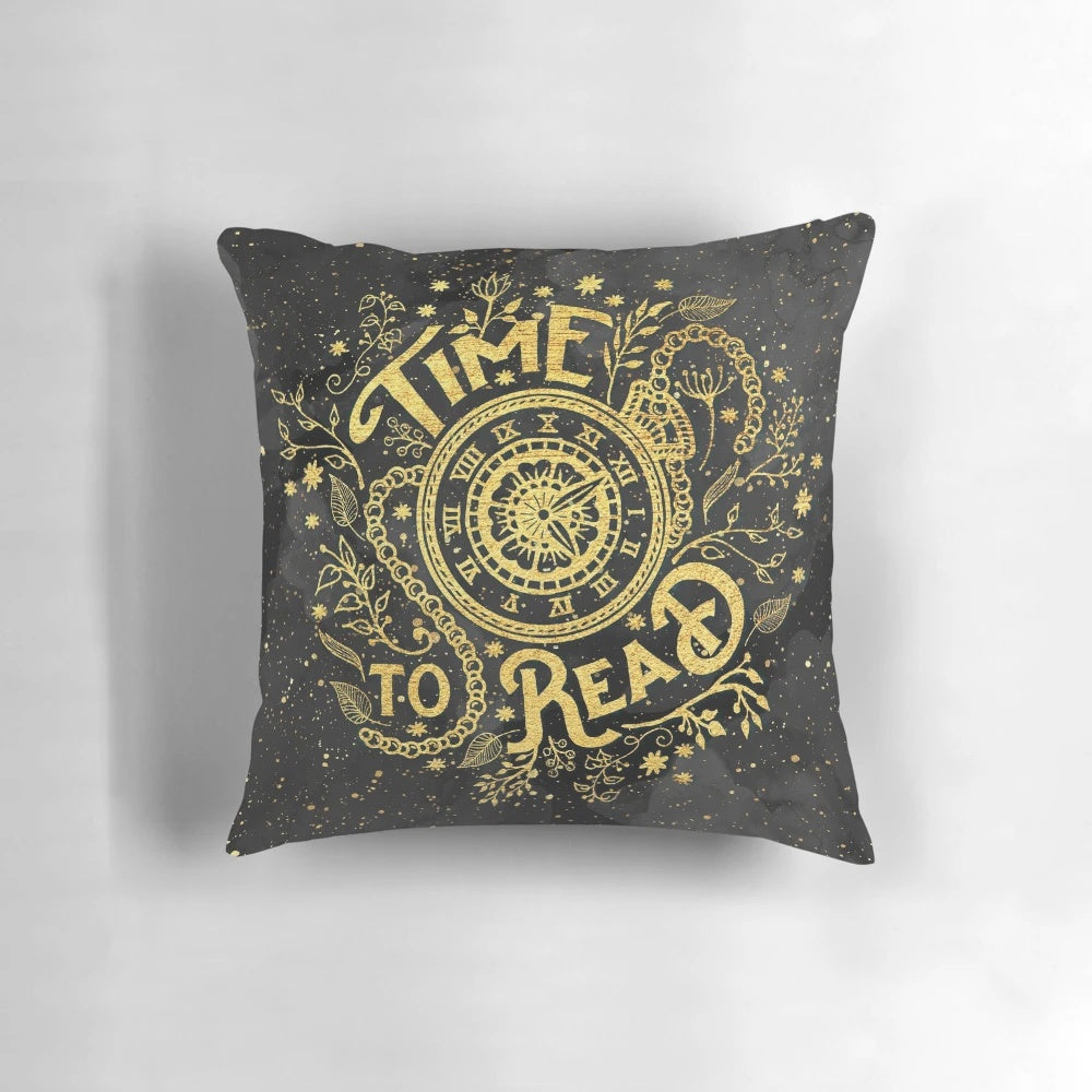 Plush reading pillow with a book design for comfortable reading