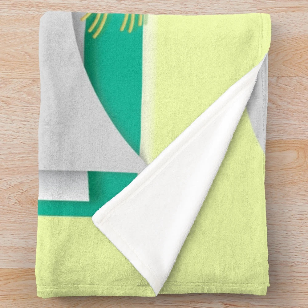 Plush blanket featuring the text "Reading is Guided Daydreaming