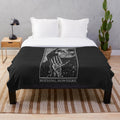 Reaper plush blanket with skull design for goth and emo bedroom decor
