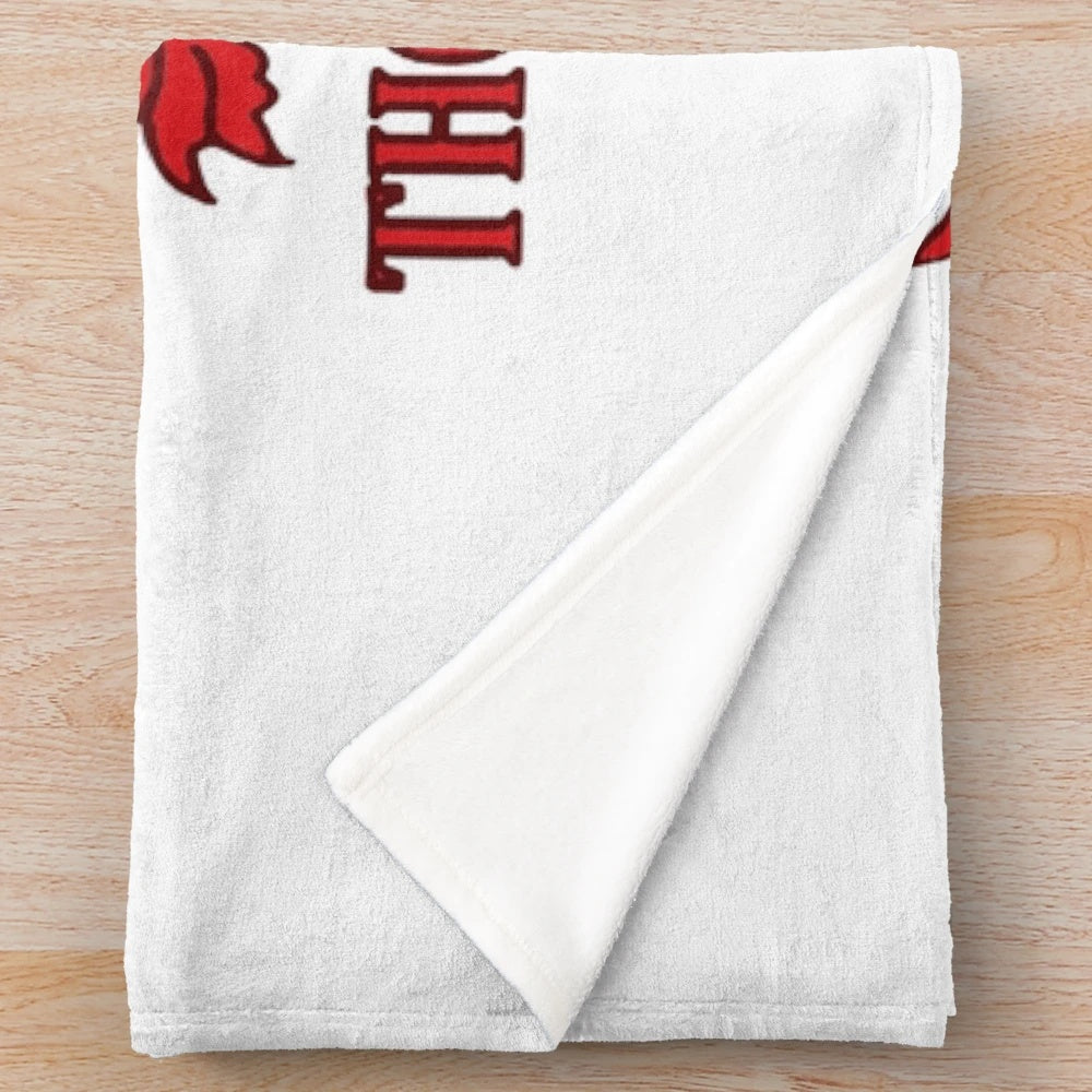 Red Dragon Welsh Rugby Plush Blanket